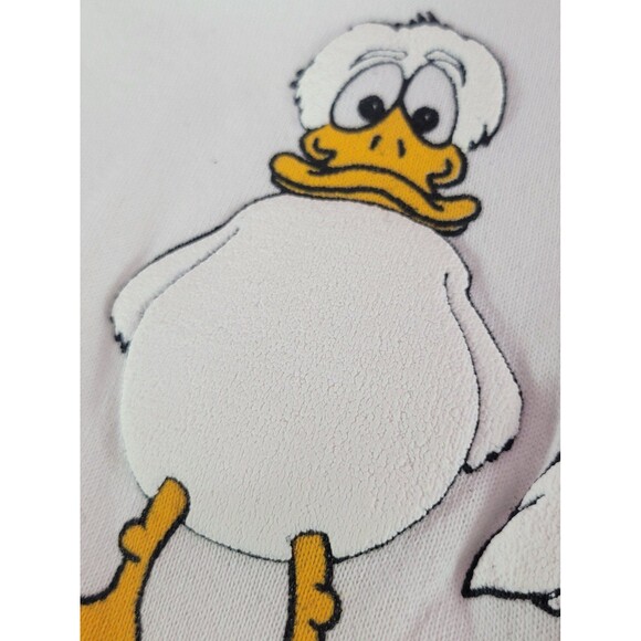 Fruit of The Loom Vintage "One Bill Too Many" White Textured Graphic Sweater XL - Picture 4 of 9